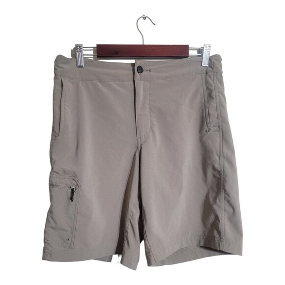Magellan Outdoors Shorts Mens Small Beige Fishing Water Repellent Beach Vacation